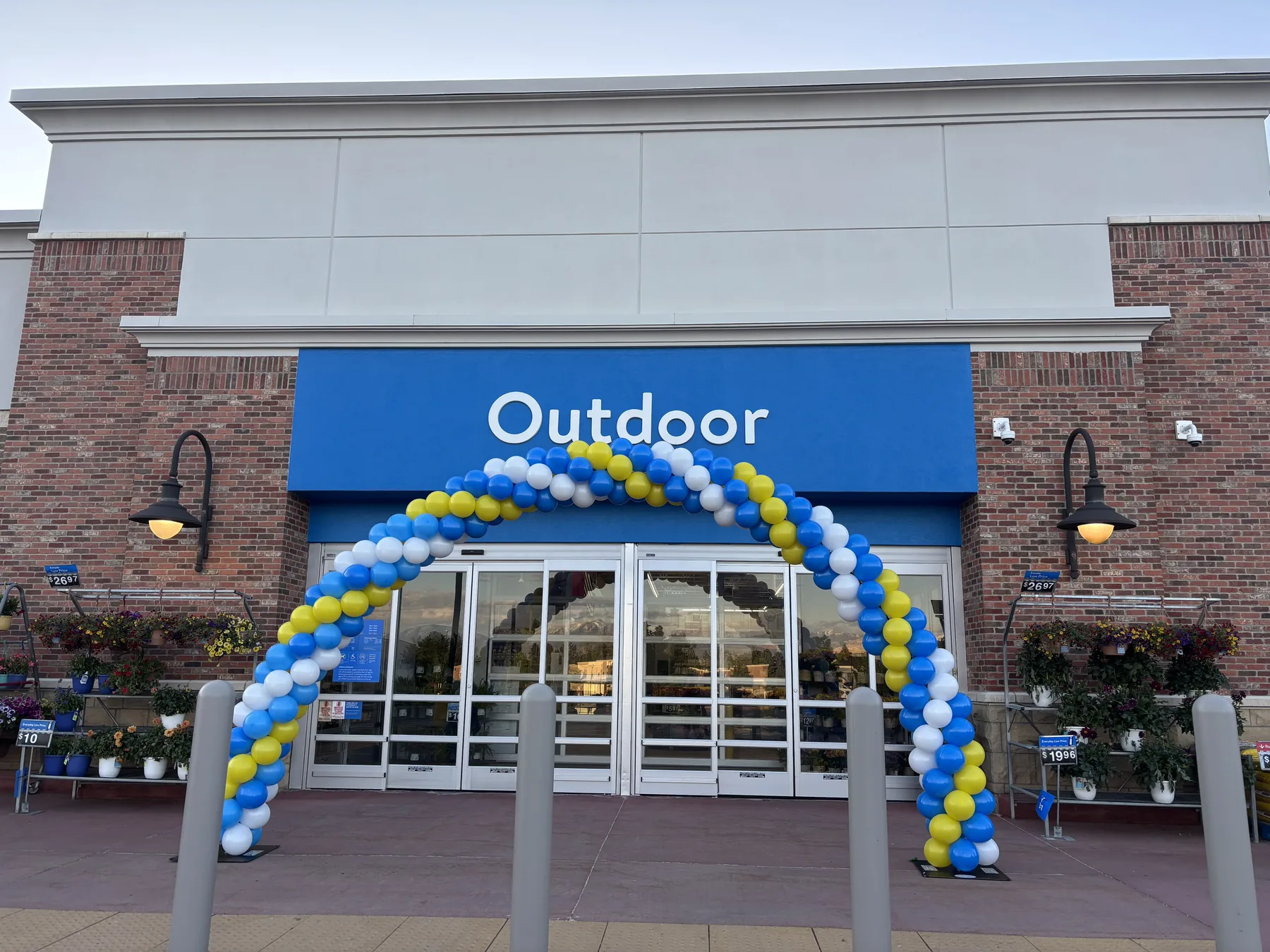 Corporate balloon decor installation in a Utah event space